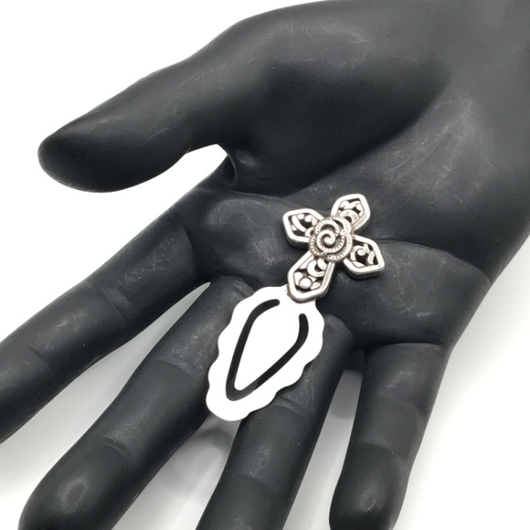 Bookmark Cross Silver Plate Scrolled Faith Gift Friend Quiet Luxury - Picture 1 of 8